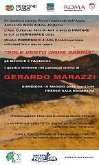 Mostra personale  sole vento onde sabbia 2024 gli elementi e l'ambiente  di gerardo marazz